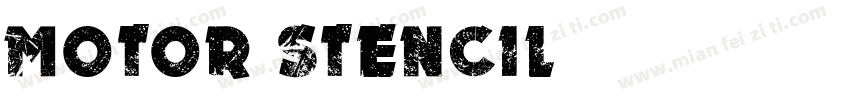 Motor Stencil字体转换